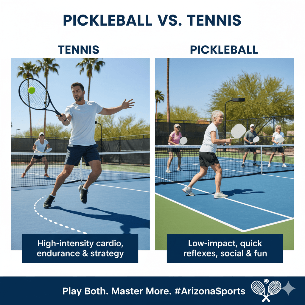 Pickleball vs. Tennis: Key Differences and Why You Should Try Both in Arizona